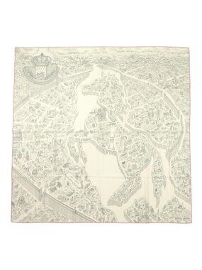 Hermes la Nouvelle Cite Cavaliere Carre Shawl Scarf